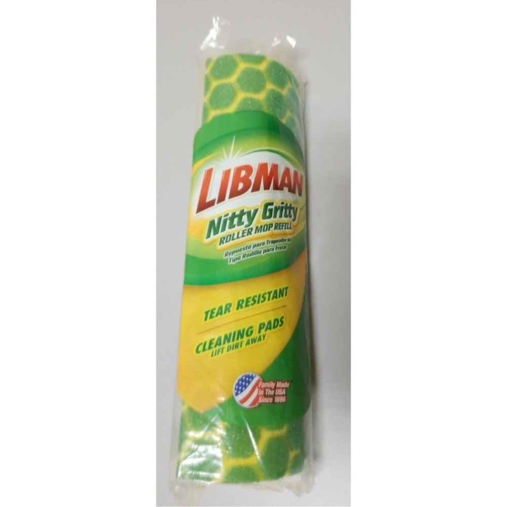 Libman Nitty Gritty Roller Mop Refill Tear Resistant-NIP The‎ Libman Company